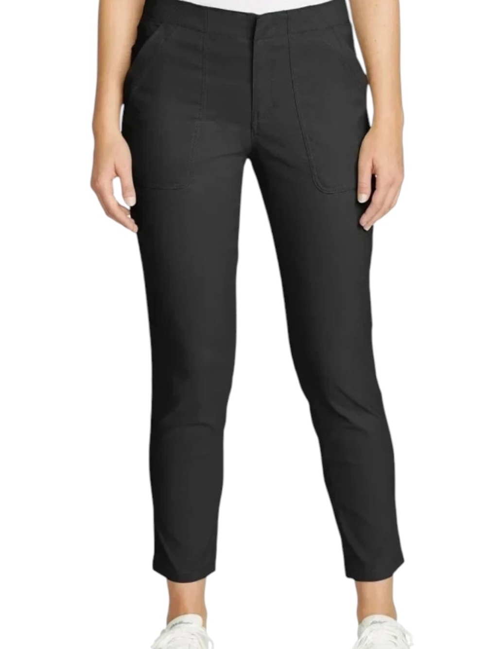 Eddie Bauer Women’s Horizon Straight Ankle Travel Hiking Pants Black Size 12 New